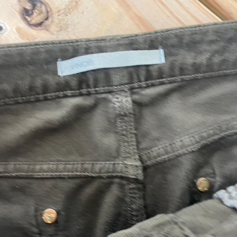 ** Vince Men's Corduroy Jeans Pants 32 Olive Green Slim - Picture 9 of 12